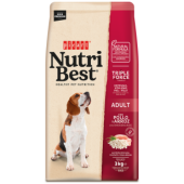 Adult chicken&rice Nutribest 3kg κροκέτα σκύλου