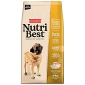 Adult light Nutribest 15kg κροκέτα σκύλου