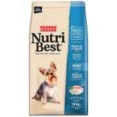 Mini adult chicken&rice Nutribest 3kg κροκέτα σκύλου